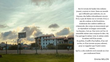3ème Prix Coup de cœur : Le terrain de basket – Emmie MILLION